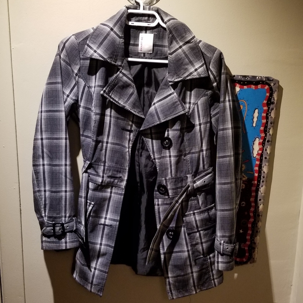 SMART SET Trench Coat (Size Small) - Picture 2 of 9